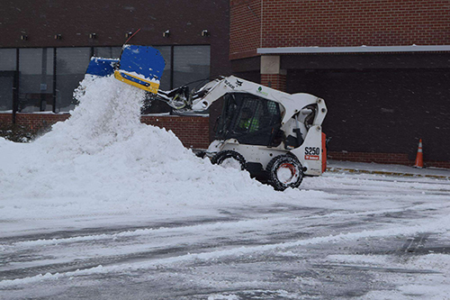 Snow plowing service